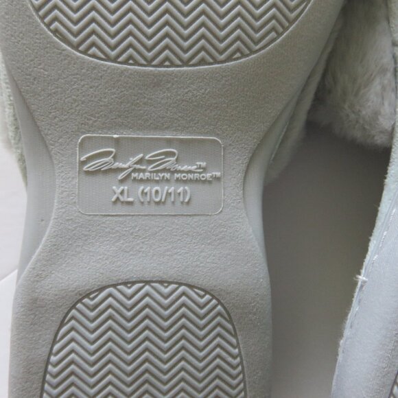 Marilyn Monroe Memory Foam Fuzzy Fur Leopard Indoor Outdoor Slippers Sz 10/11 - Picture 5 of 5